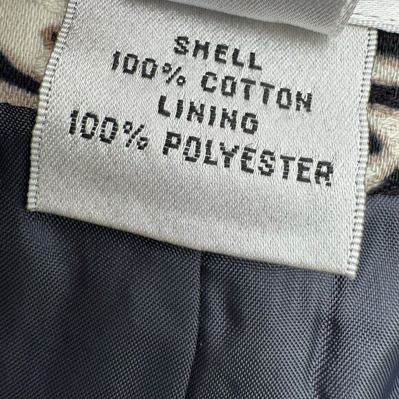 TALBOTS NWT Women's 16 Black White Hawaiian‎ Tropical Palm Print Wide Leg Pants - Picture 6 of 10